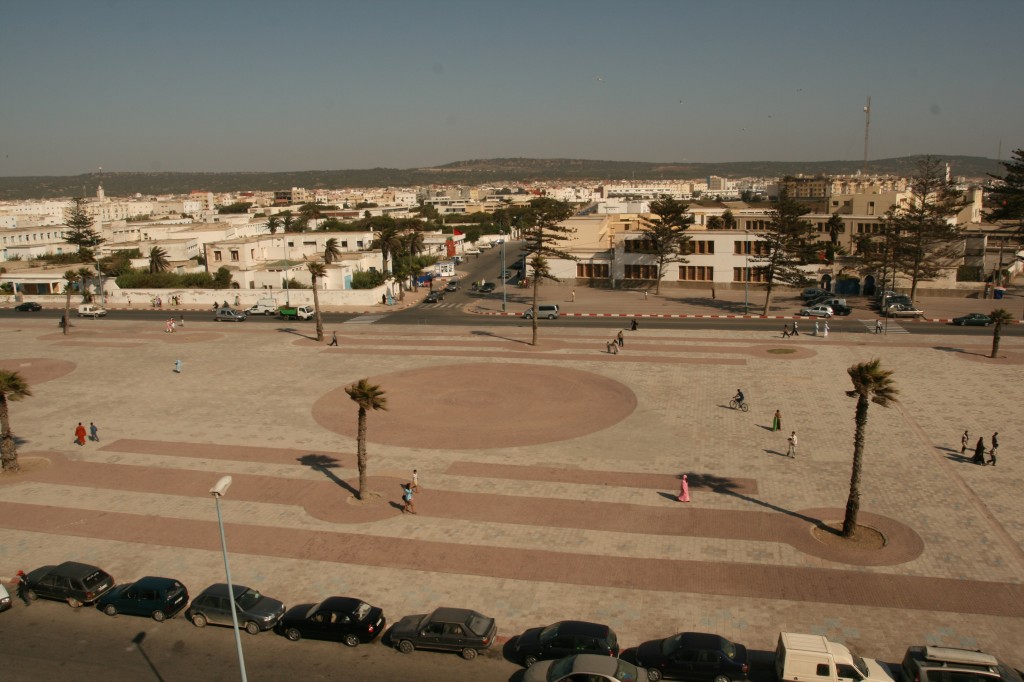 A square in Essaouira Morocco.
