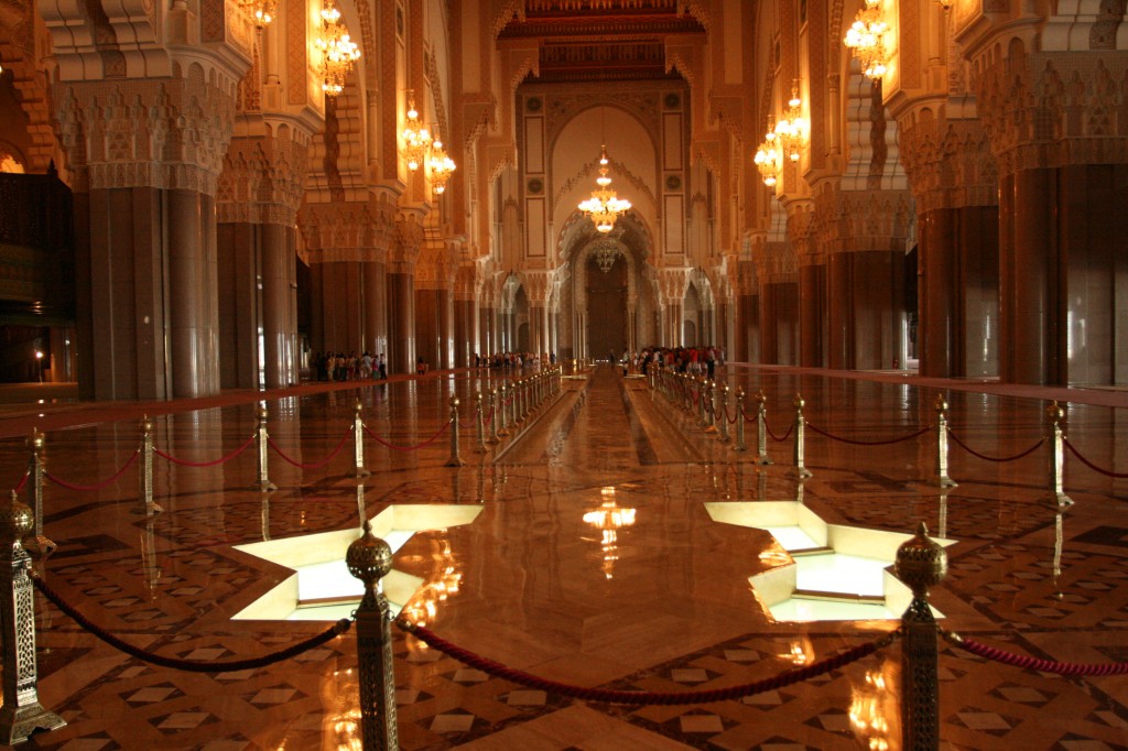 Inside the Hassan 11 mosque