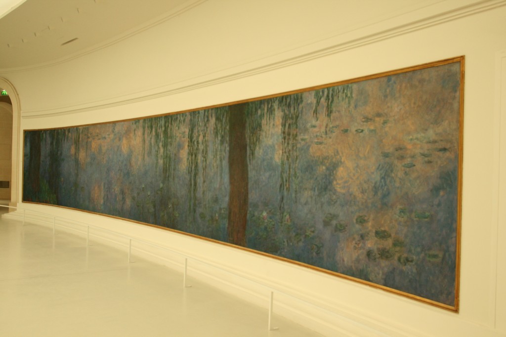 A panel of the Nymphéas at the Musée de l'Orangerie, Paris